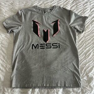 Messi Soccer Logo Graphic Large Unisex Tshirt